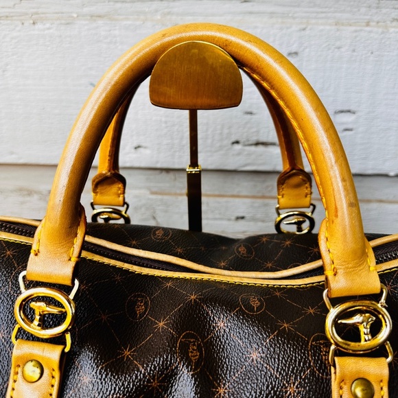 TRUSSARDI signature Nappa leather boston bag - Picture 3 of 14